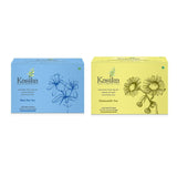 Kasika's Combo Pack of Blue Pea Tea & Chamomile Tea  Natural Fresh & Herbal Tea | Caffeine Free and No additives or artificial flavors,