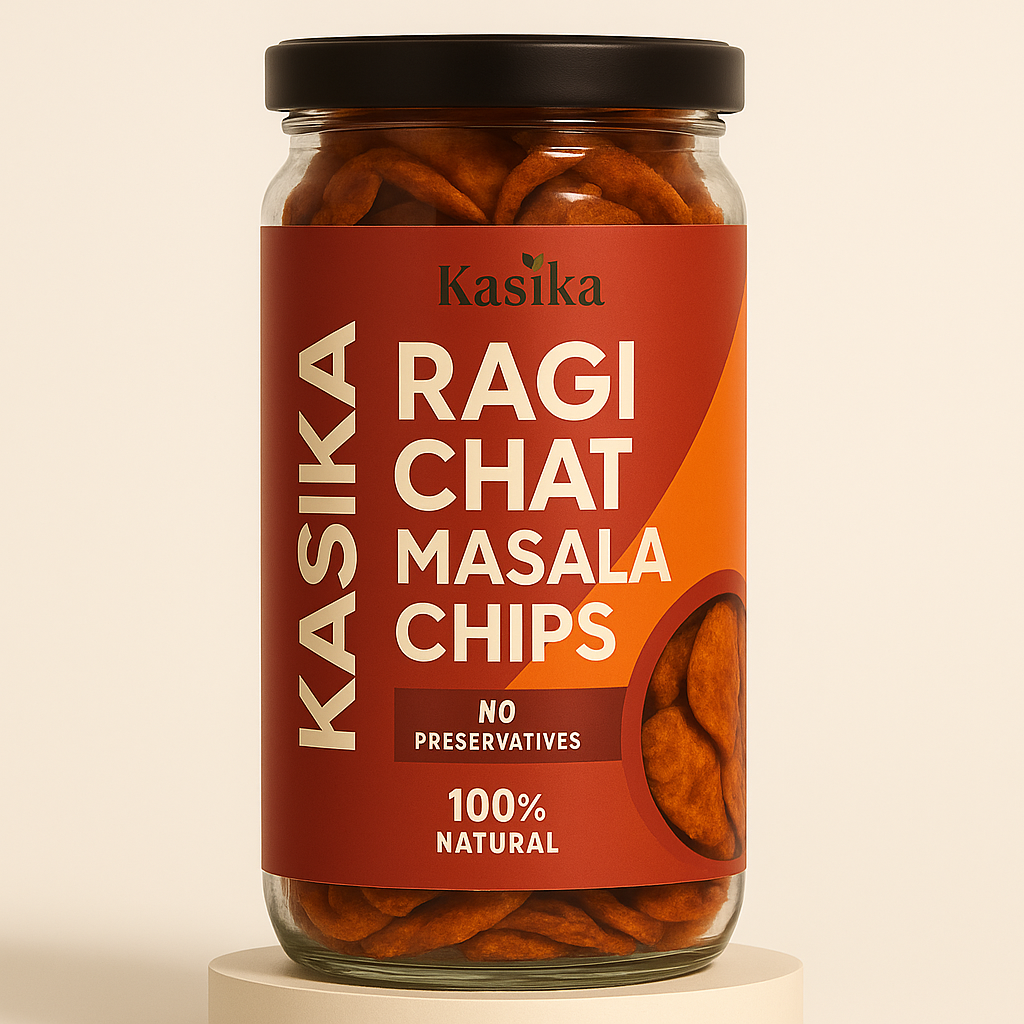 Kasika Ragi Chat Masala Chips – Natural, Healthy Snack